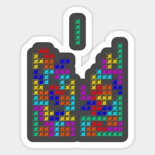 Tetris colorful Sticker